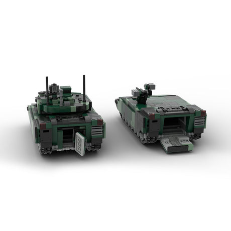 MOC - 240747 1/35 Scale Nordic Tracked Armored Vehicle Building Blocks - LesDiy - building blocks
