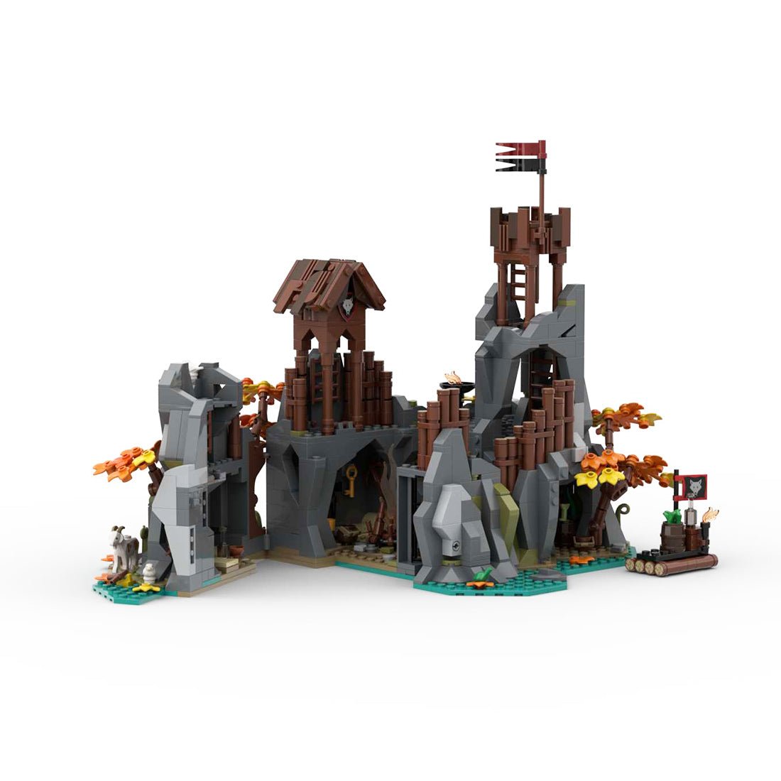 モンゴル　セット MOC-241073 The Stronghold of Bandit Gavas Building Blocks | LesDiy