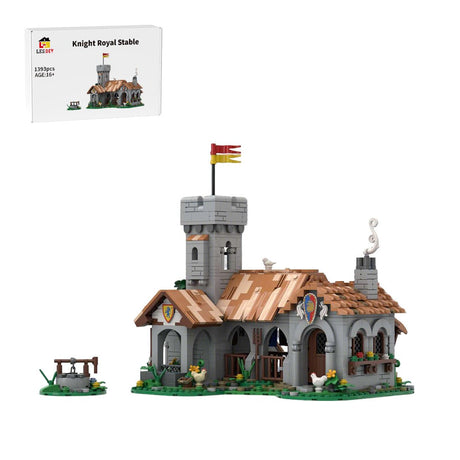 MOC - 241328 Lion Knight Royal Stable Building Blocks - LesDiy - Building Blocks