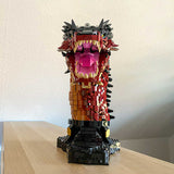 MOC - 241509 Fire Dragon Bust Building Blocks - LesDiy - Building Blocks