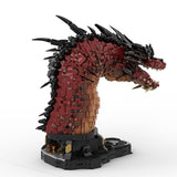 MOC - 241509 Fire Dragon Bust Building Blocks - LesDiy - Building Blocks