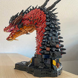 MOC - 241509 Fire Dragon Bust Building Blocks - LesDiy - Building Blocks
