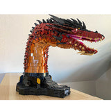 MOC - 241509 Fire Dragon Bust Building Blocks - LesDiy - Building Blocks