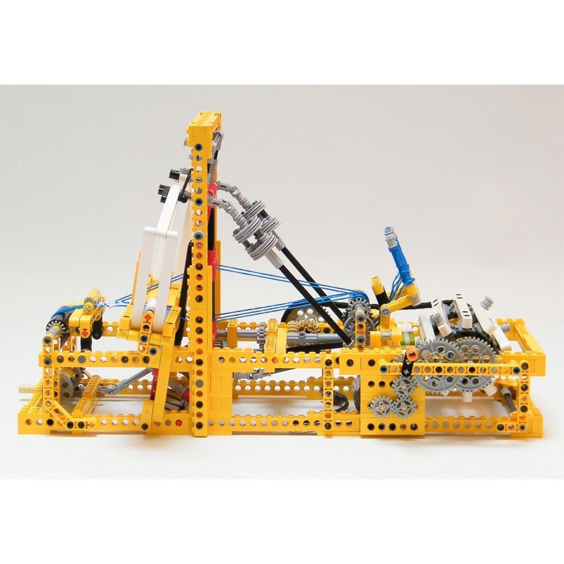 MOC-2416 Small Mechanical Weaving Loom Building Blocks-LesDiy-MOC-