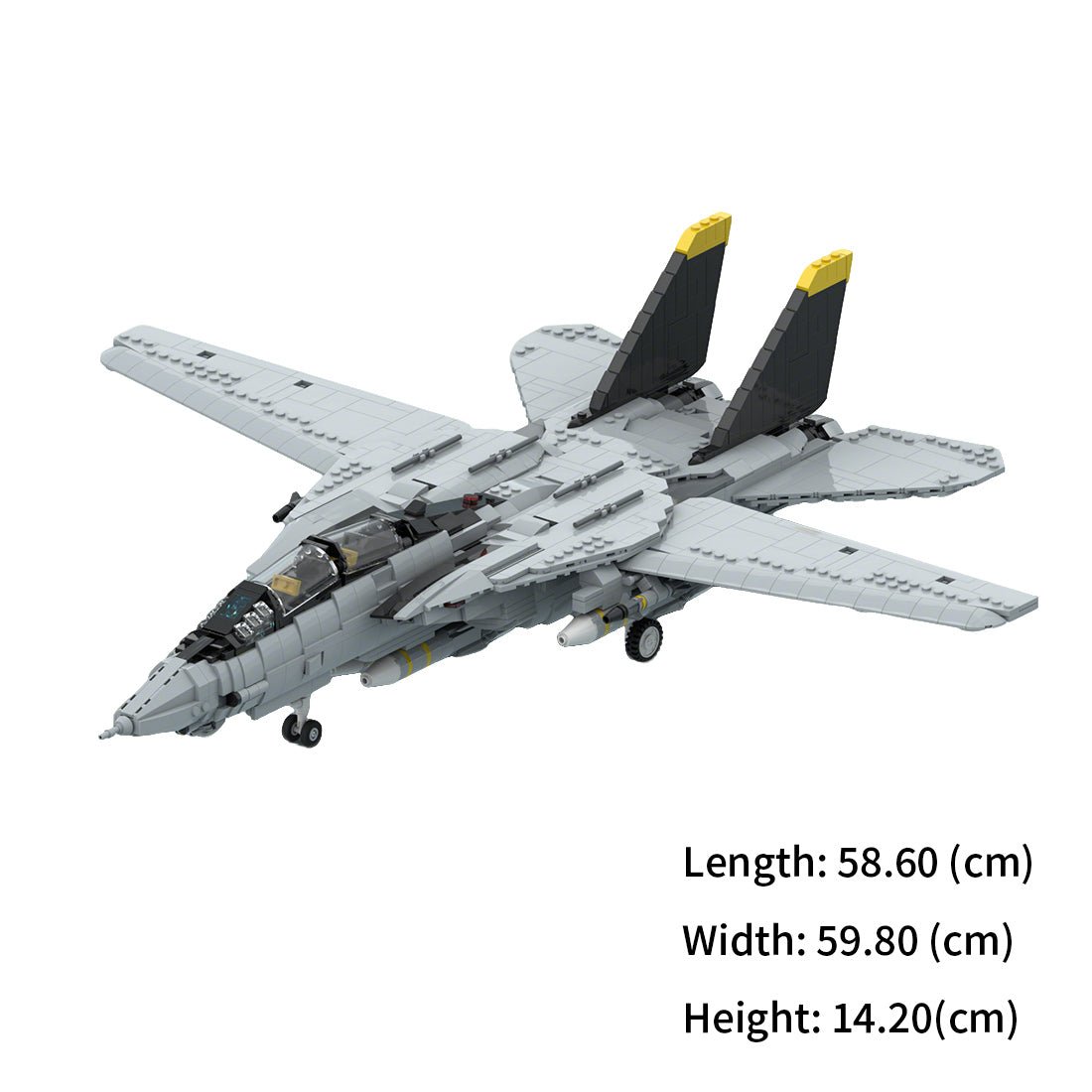 MOC-241734 F-14 Tomcat Building Blocks | LesDiy