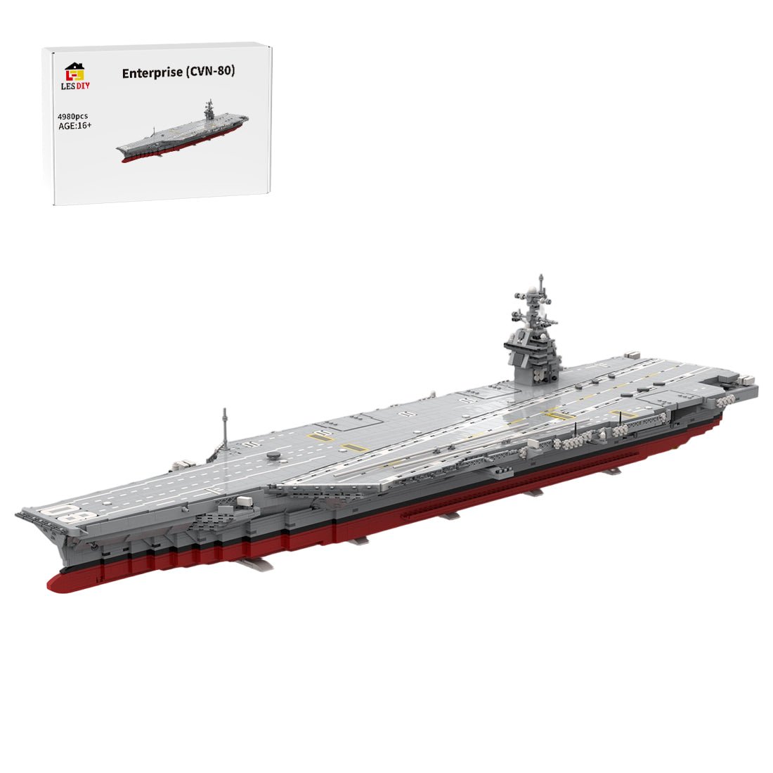 MOC-241814 USS Enterprise (CVN-80) Building Blocks | LesDiy