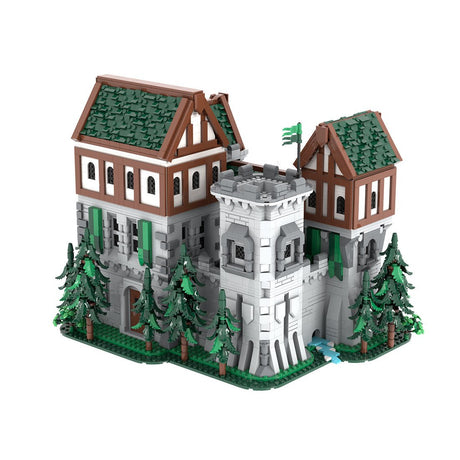 MOC-241818 Green Dragon Knights’ Castle Building Blocks-LesDiy-Building Blocks-