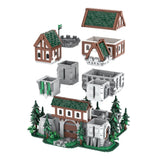 MOC-241818 Green Dragon Knights’ Castle Building Blocks-LesDiy-Building Blocks-