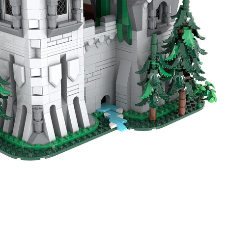 MOC-241818 Green Dragon Knights’ Castle Building Blocks-LesDiy-Building Blocks-