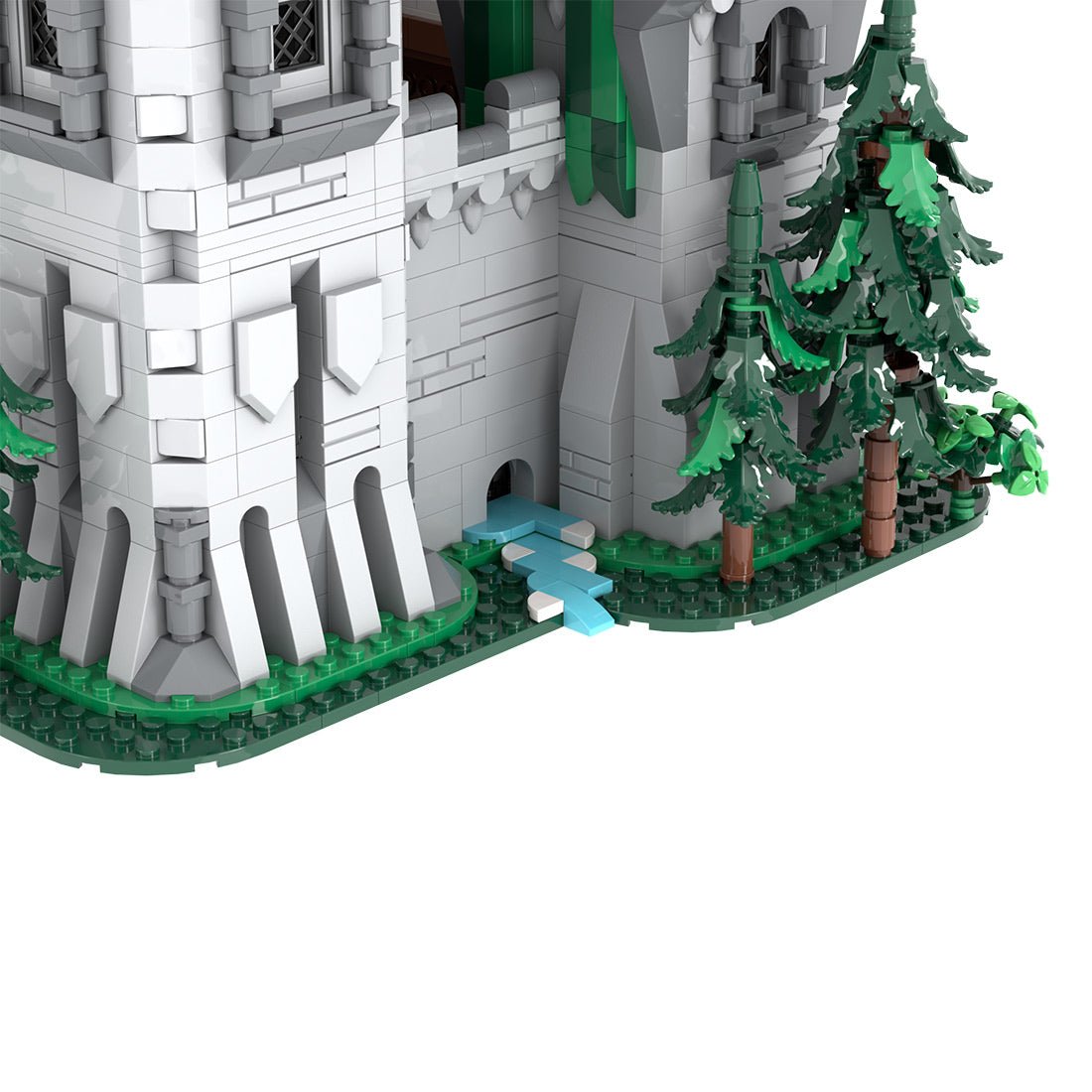 MOC-241818 Green Dragon Knights’ Castle Building Blocks-LesDiy-Building Blocks-