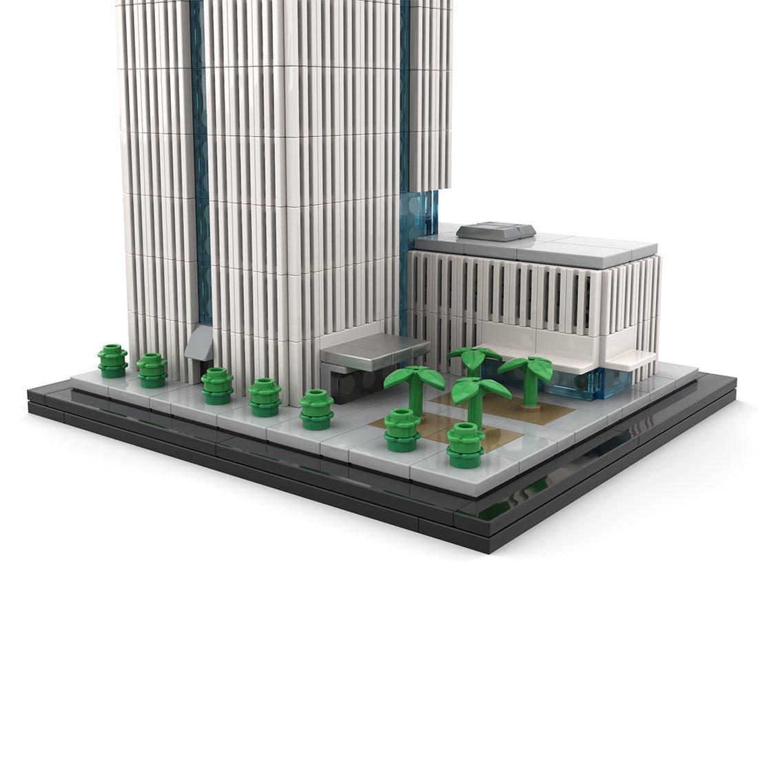 MOC - 241968 1:800 Scale Tower 1 at Nanjing Financial City Building Blocks - LesDiy - Building Blocks