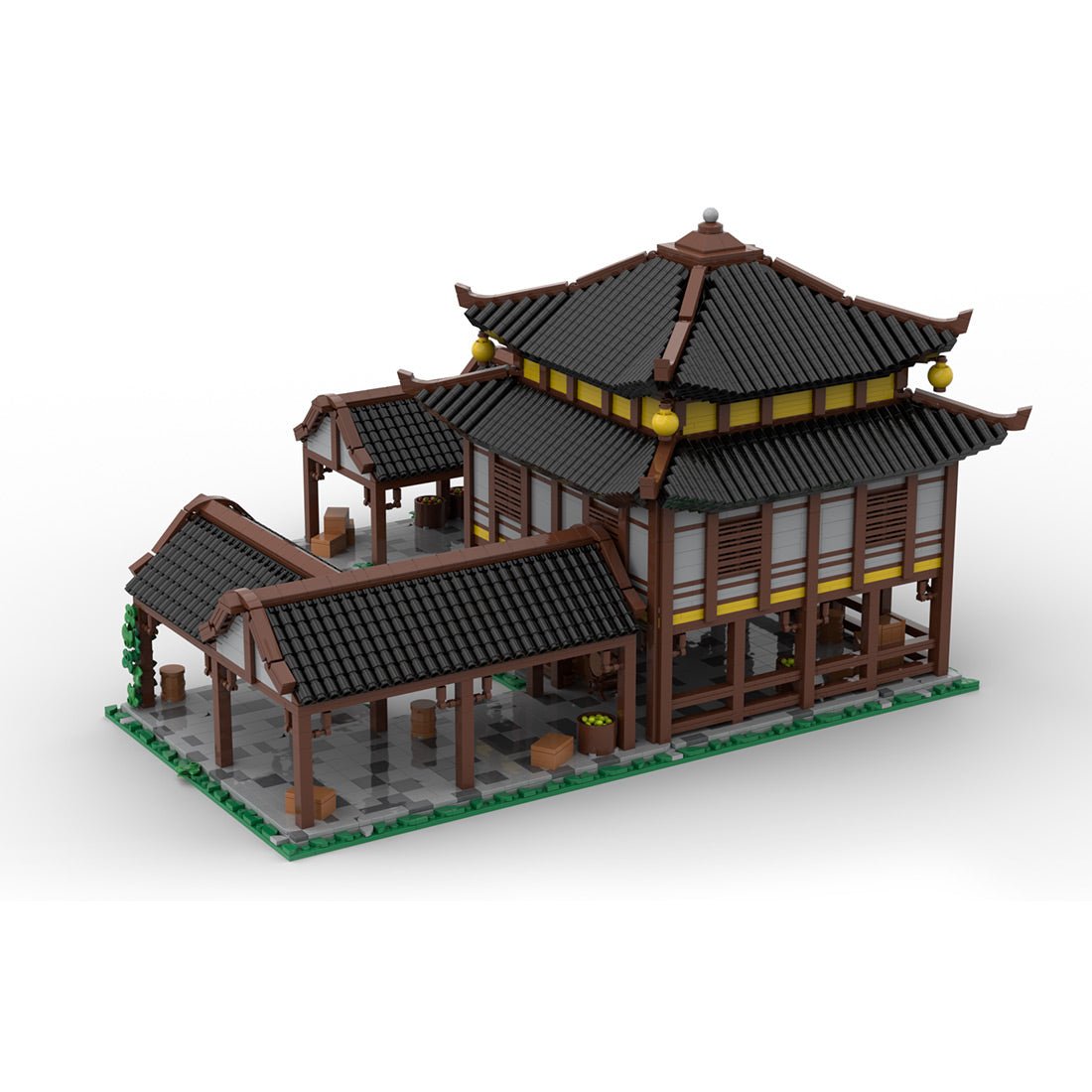 MOC - 242286 East Asian Town Center Architecture Building Blocks - LesDiy - Building Blocks