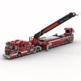 MOC - 242542 2023 Pierce Quantum Tiller Ladder Fire Truck El paso County Building Blocks - LesDiy - MOC - 