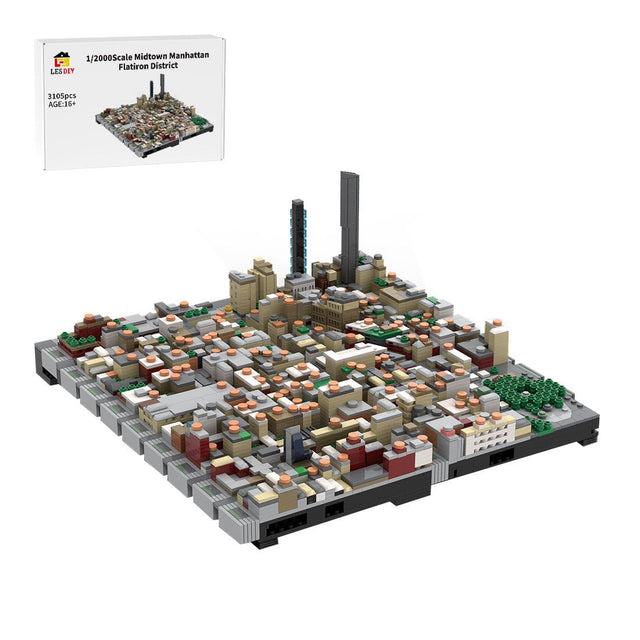 MOC - 243095 1/2000 Scale Manhattan Midtown Flatiron District Building Blocks - LesDiy - Building Blocks