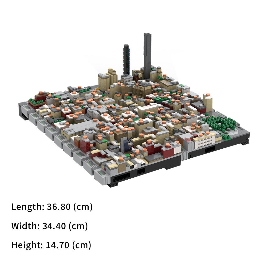 MOC - 243095 1/2000 Scale Manhattan Midtown Flatiron District Building Blocks - LesDiy - Building Blocks