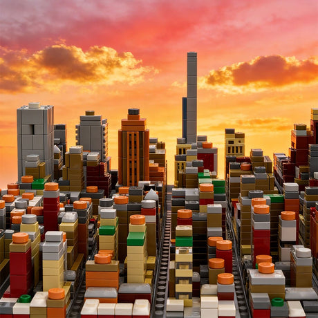 MOC - 243095 1/2000 Scale Manhattan Midtown Garment District Building Blocks - LesDiy - Building Blocks