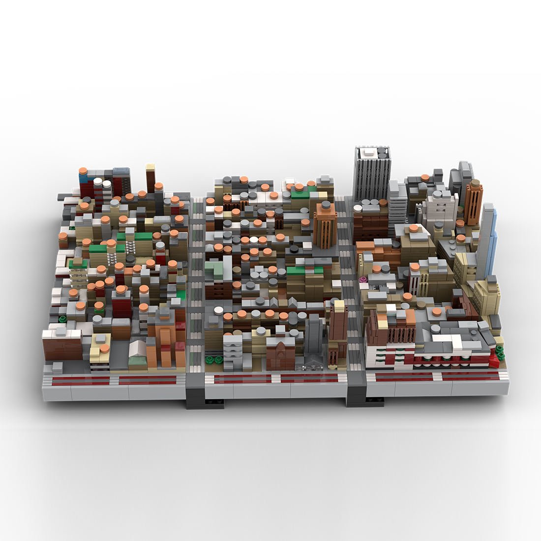 MOC - 243095 1/2000 Scale Manhattan Midtown Garment District Building Blocks - LesDiy - Building Blocks