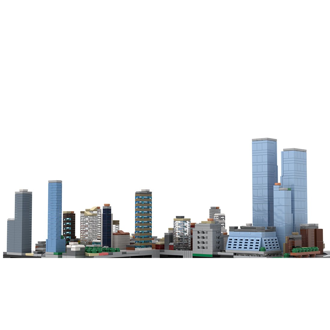 MOC - 243095 1/2000 Scale Manhattan Midtown Hudson Yards Area Building Blocks - LesDiy - Building Blocks - 