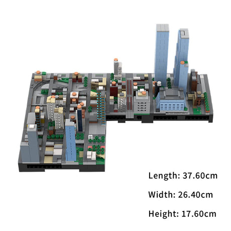 MOC - 243095 1/2000 Scale Manhattan Midtown Hudson Yards Area Building Blocks - LesDiy - Building Blocks