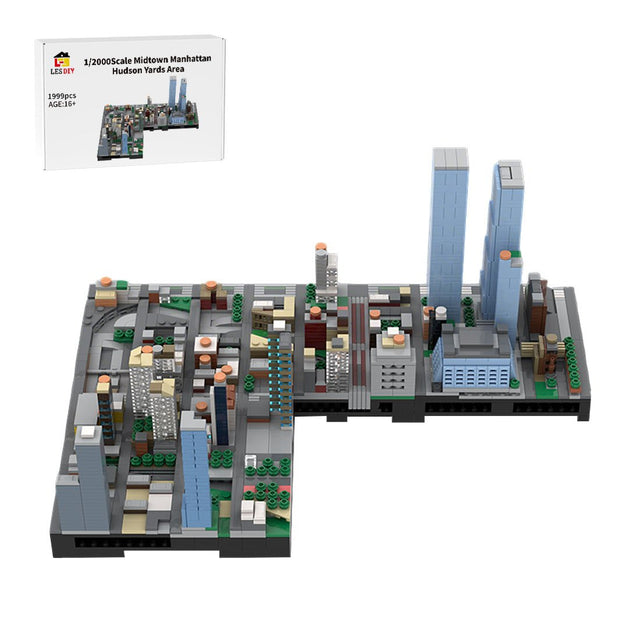 MOC - 243095 1/2000 Scale Manhattan Midtown Hudson Yards Area Building Blocks - LesDiy - Building Blocks - 
