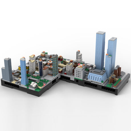 MOC - 243095 1/2000 Scale Manhattan Midtown Hudson Yards Area Building Blocks - LesDiy - Building Blocks