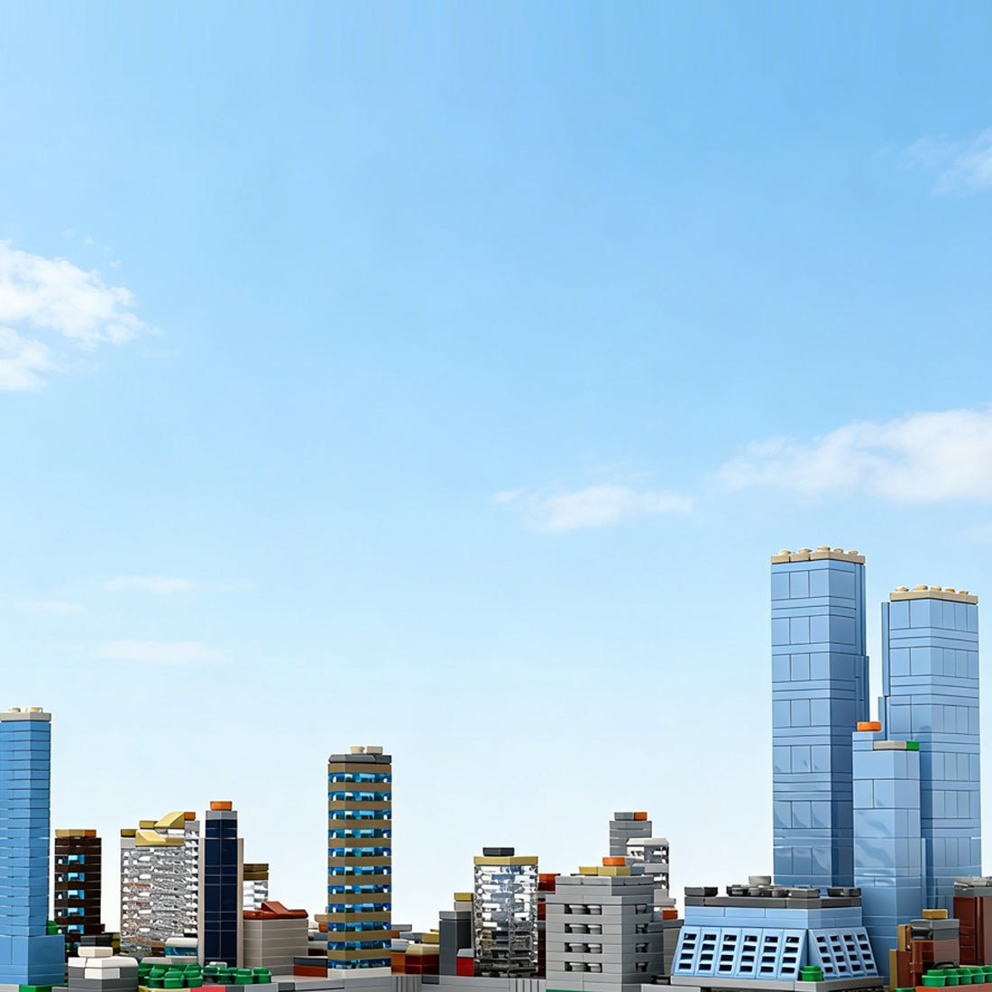MOC - 243095 1/2000 Scale Manhattan Midtown Hudson Yards Area Building Blocks - LesDiy - Building Blocks - 
