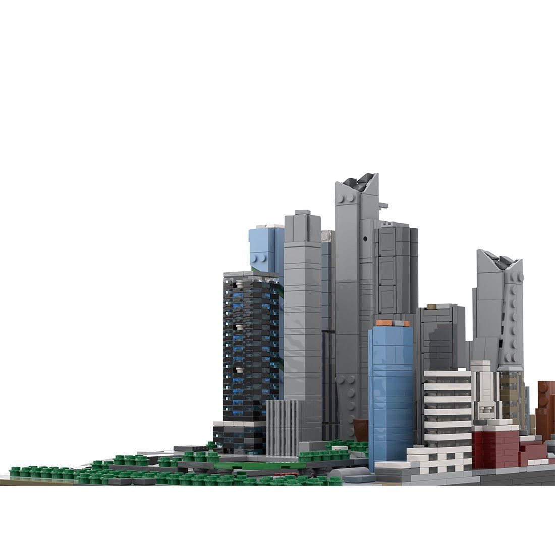 2000s Building Block MOC-243095 1/2000 Scale Manhattan Midtown Hudson Yards Building Blocks ...