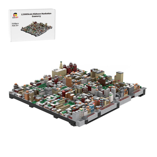 MOC - 243095 1/2000 Scale Midtown Manhattan Gramercy Building Blocks - LesDiy - Building Blocks