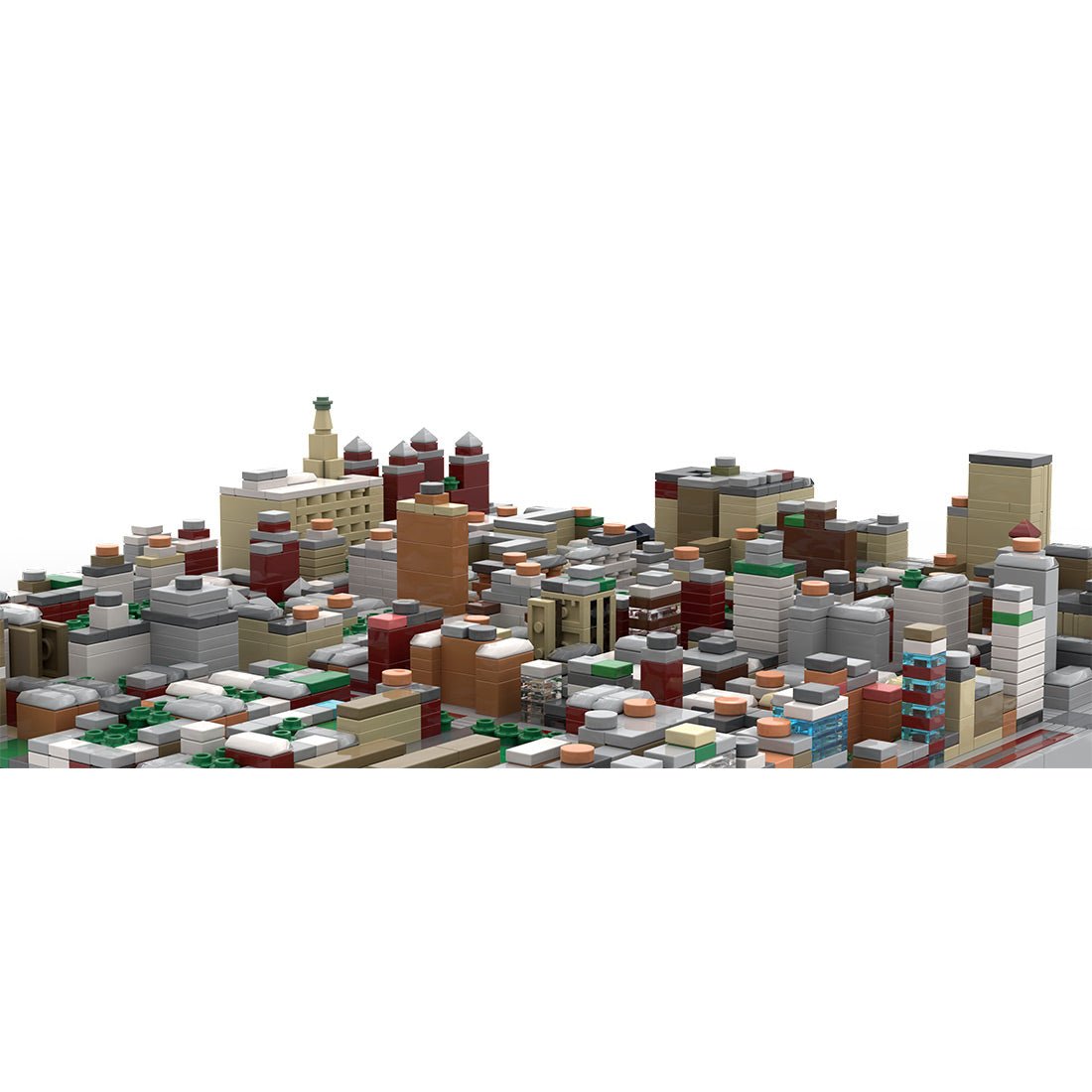 2000s Building Block MOC-243095 1/2000 Scale Midtown Manhattan Gramercy Building Blocks | LesDiy