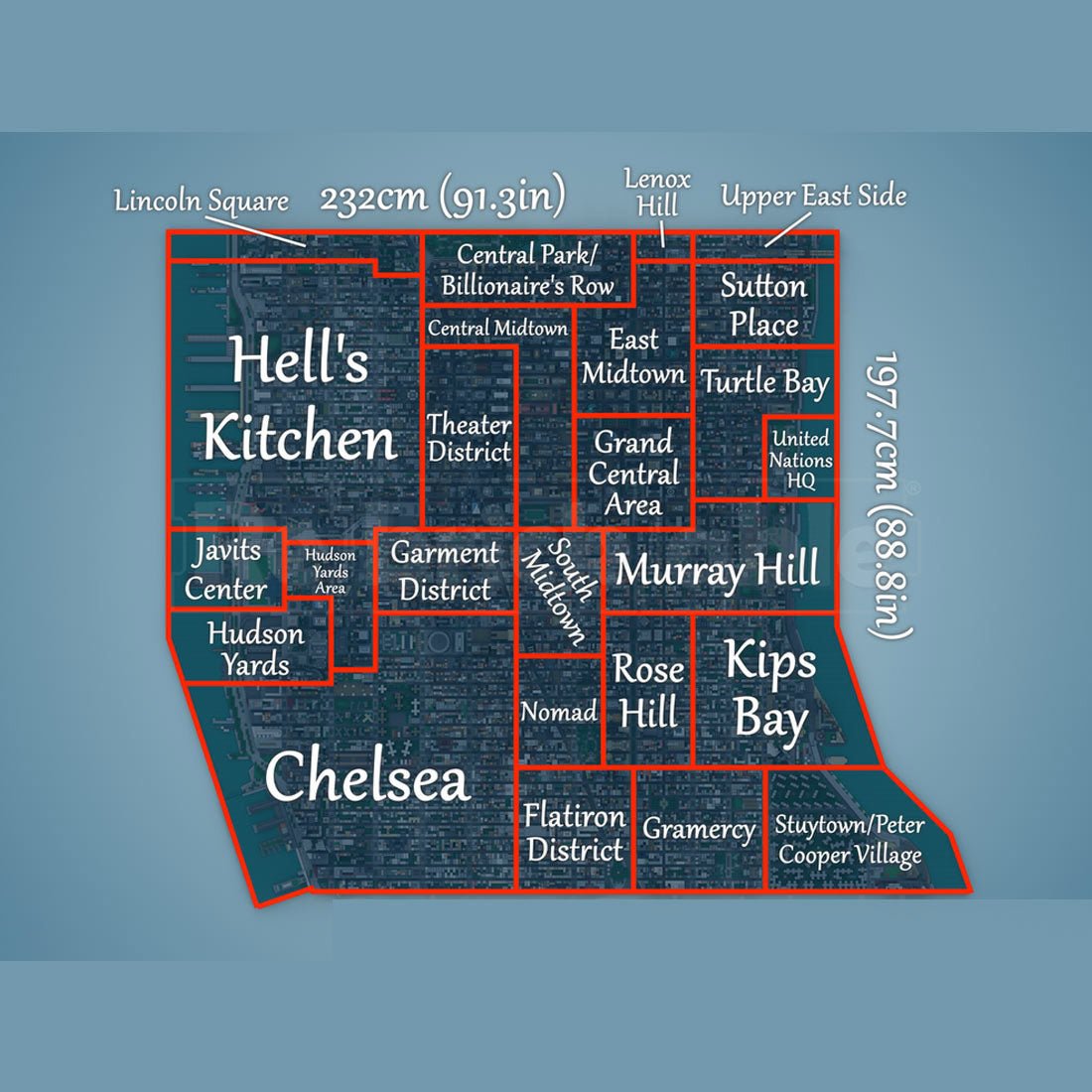 【額入り】MIDTOWN MANHATTAN 鳥瞰図 MOC-243095 Midtown Manhattan - New York City Building Blocks – LesDiy