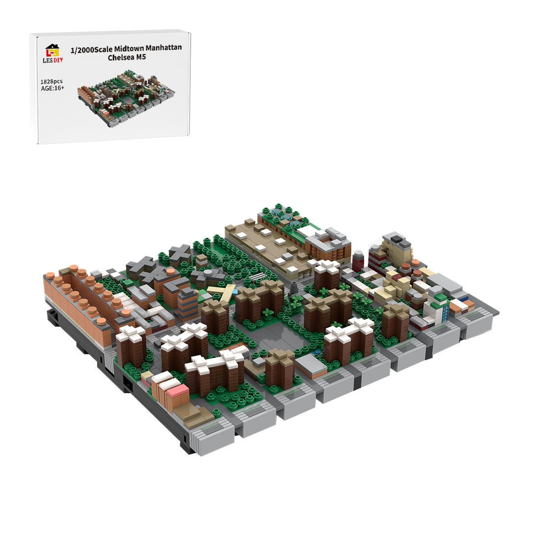 MOC-243095 Midtown Manhattan-Chelsea M5 Building Blocks | LesDiy
