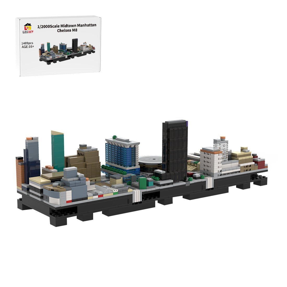 MOC-243095 Midtown Manhattan-Chelsea M8 Building Blocks | LesDiy