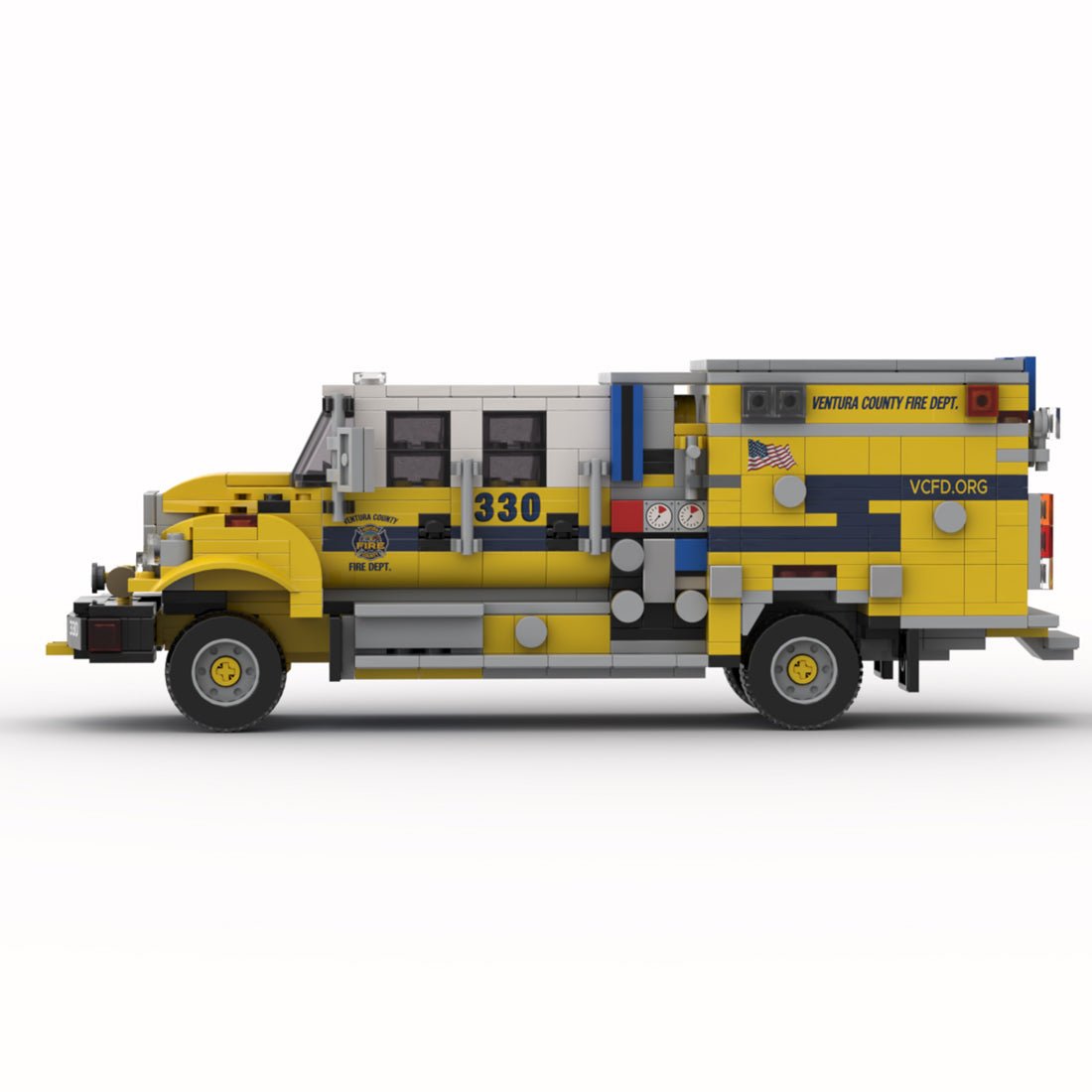 MOC - 243349 2024 BME Intl. Type 3 Brush Engine Ventura County FD Building Blocks - LesDiy - 
