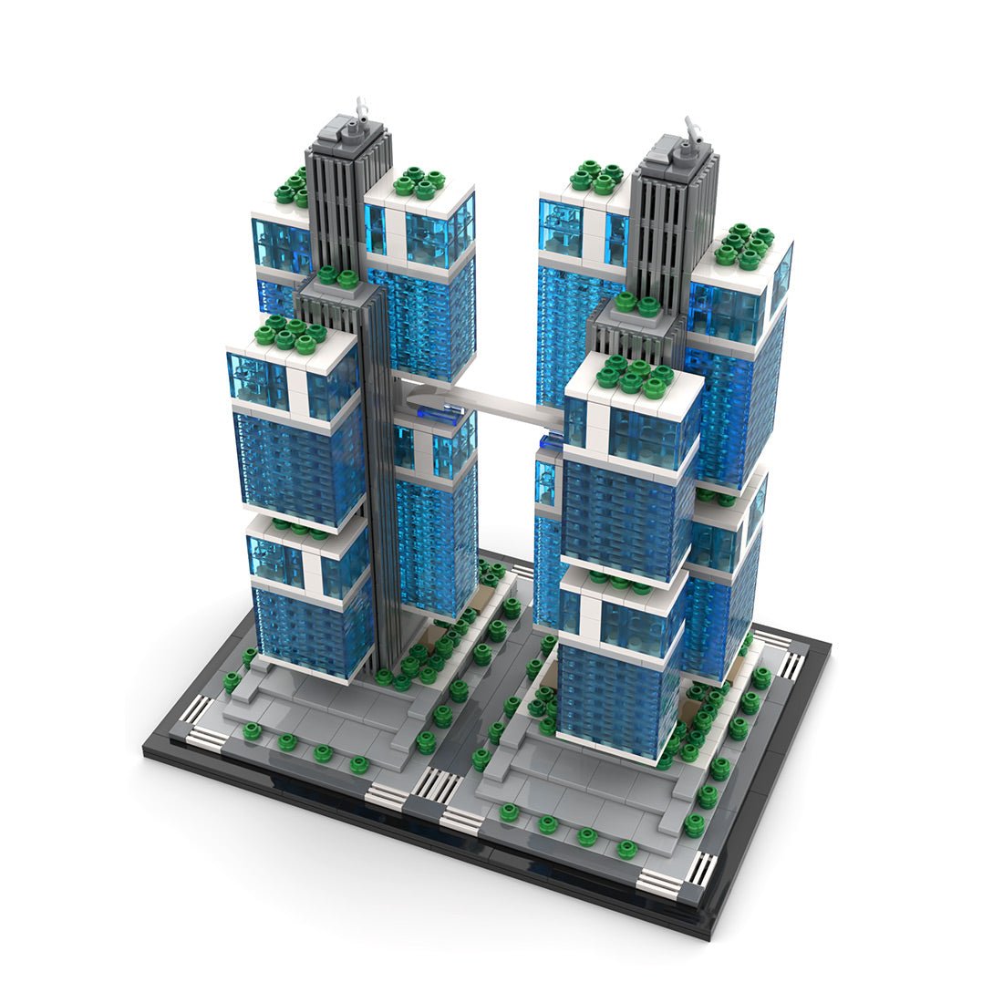 MOC - 244414 1:800 Scale DJI Sky City Building Blocks - LesDiy - Building Blocks