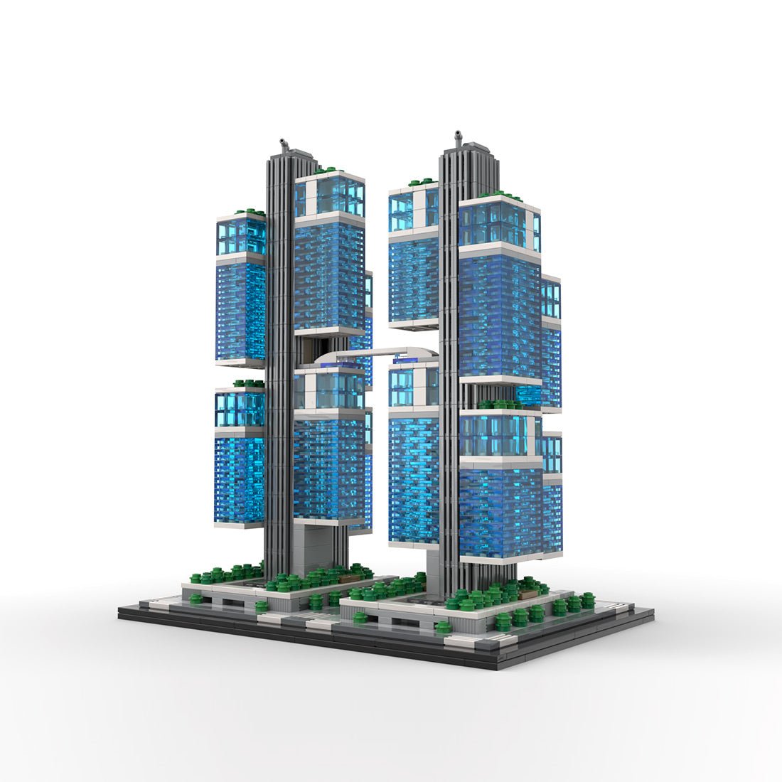 MOC - 244414 1:800 Scale DJI Sky City Building Blocks - LesDiy - Building Blocks