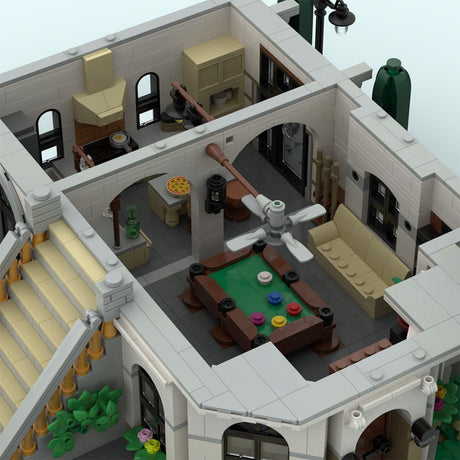 MOC - 245814 Riviera Courtyard Manor Building Blocks - LesDiy - 