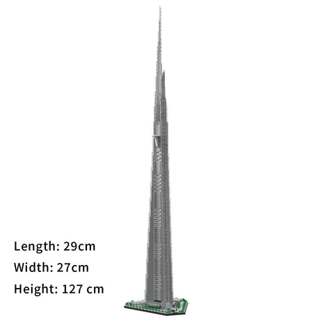 MOC - 246046 1:800 Scale Jeddah Tower Building Blocks - LesDiy - Building Blocks