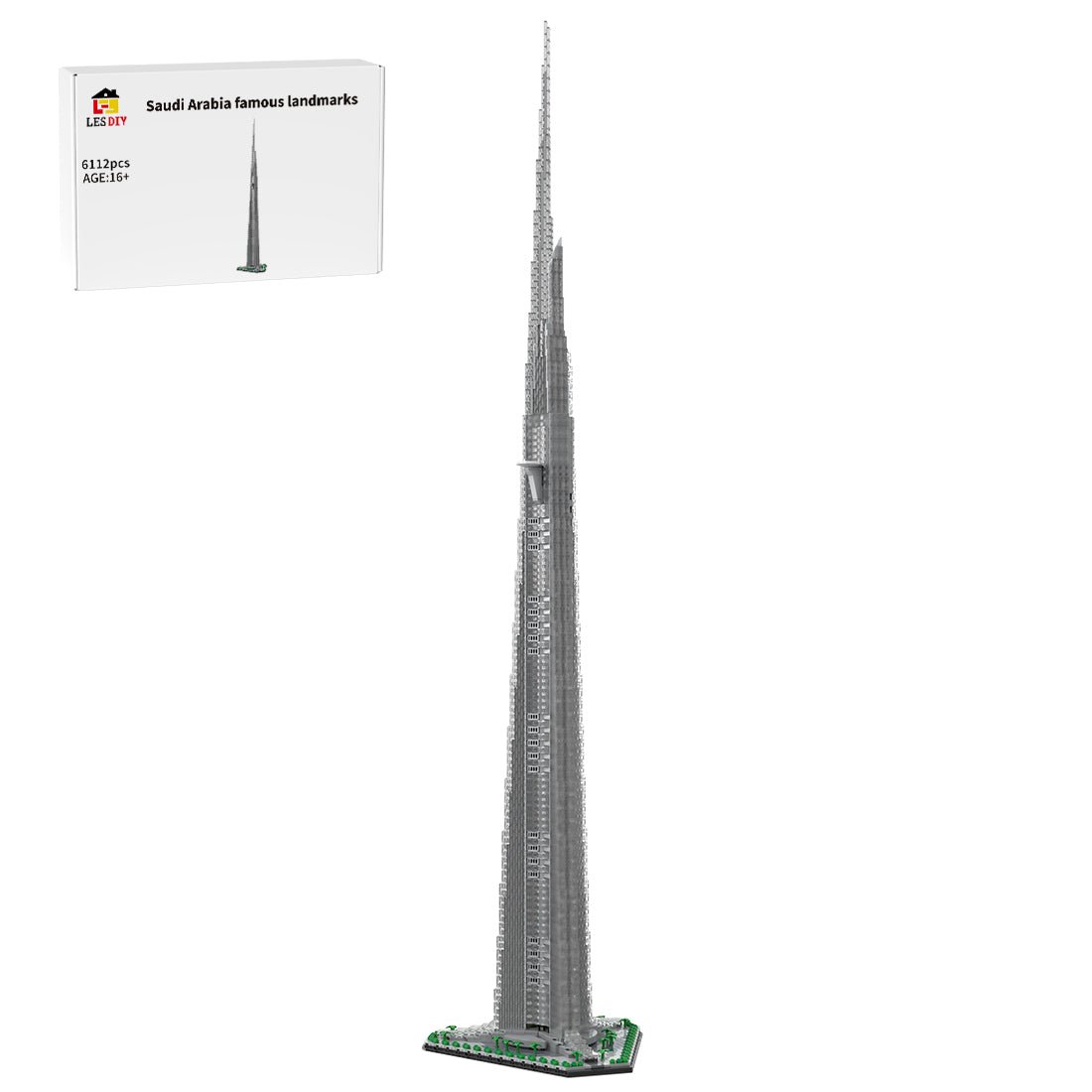 MOC-246046 1:800 Scale Jeddah Tower Building Blocks | LesDiy MOC-246046 1:800 Scale Jeddah Tower Building Blocks | LesDiy
