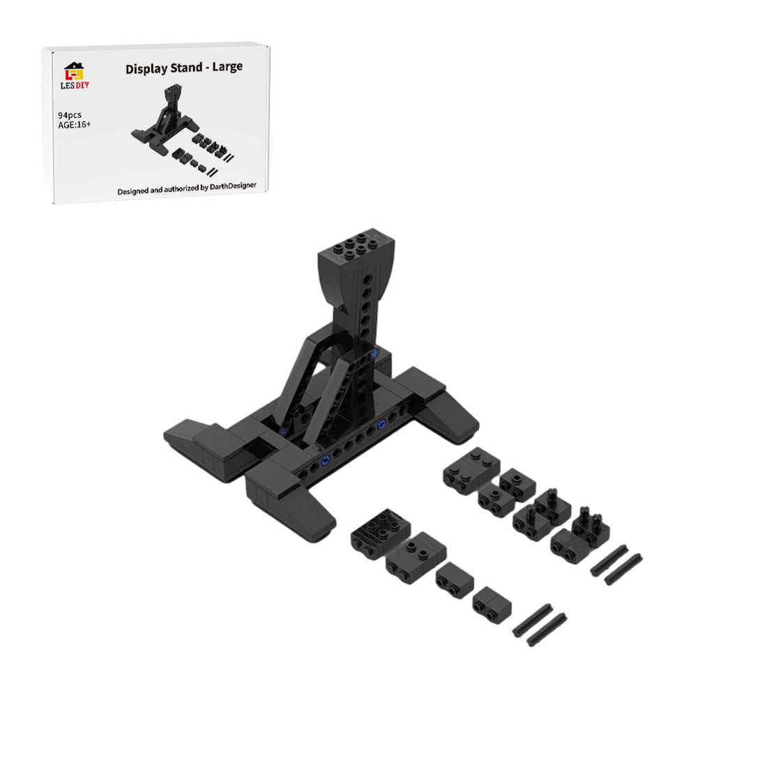 MOC-248405 Modular Display Stand Trio Building Blocks-LesDiy-MOC-