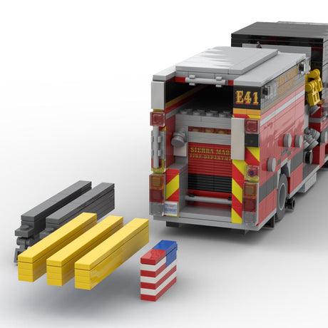 MOC-249670 2021 Pierce Arrow XT Sierra Madre Engine 41 Building Blocks-LesDiy-MOC-