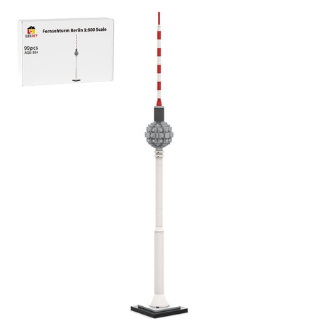 MOC - 250104 Berlin TV Tower - 1/800 Scale Building Blocks - LesDiy - Building Blocks - 