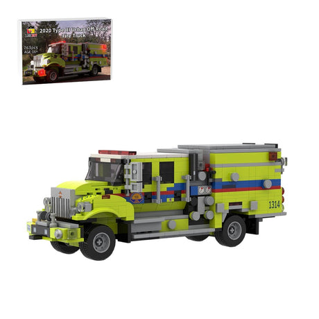 MOC-250511 Type III Wildland Fire Engine Building Blocks-LesDiy-MOC-