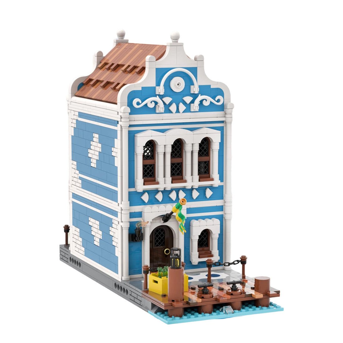 MOC-251241 Crossed Swords Tavern Building Blocks | LesDiy