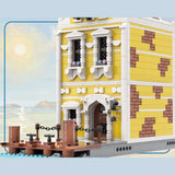 MOC - 251241 Crossed Swords Tavern Building Blocks - LesDiy - Yellow