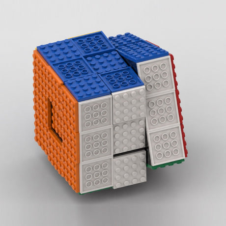MOC-252255 100% Rubik's Cube Mechanical Building Blocks-LesDiy-MOC-