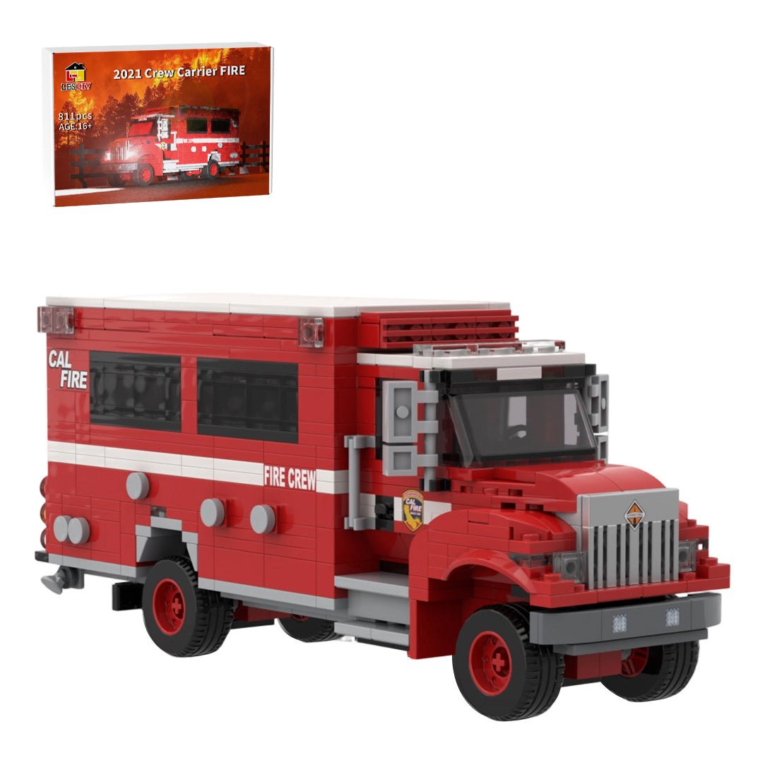 MOC - 252487 2021 BME Intl. Crew Carrier CAL FIRE Building Blocks - LesDiy - 