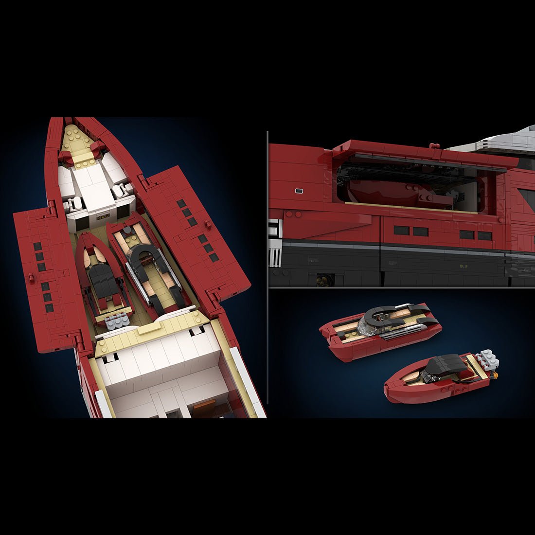 MOC - 254412 VELETTA Superyacht Building Blocks - LesDiy - 