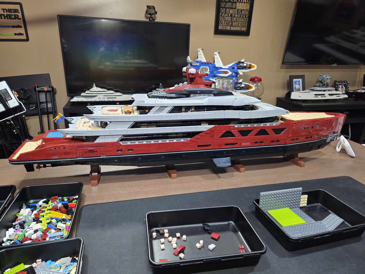MOC - 254412 VELETTA Superyacht Building Blocks - LesDiy - 