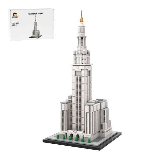 MOC-254906 1/800 Scale Terminal Tower Building Blocks-LesDiy - 