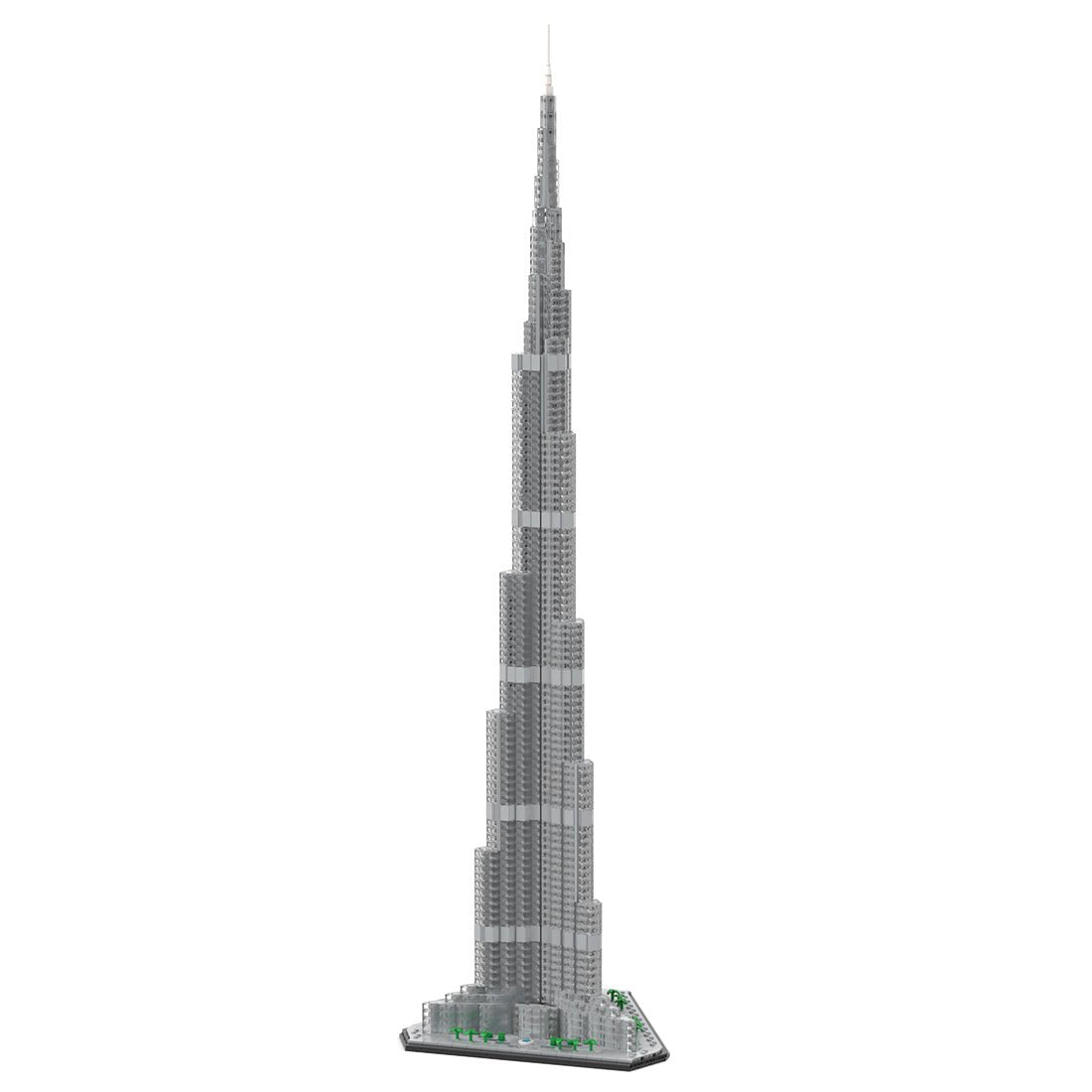 MOC - 255454 Burj Khalifa Architecture - 1/800 Scale Building Blocks - LesDiy - Building Blocks - 